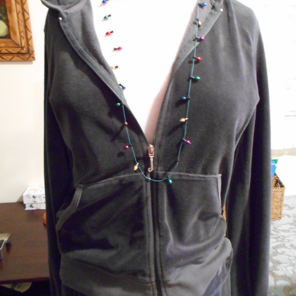 Juicy Couture Tops - Juicy Couture Charcoal Gray Sweatshirt M Fit